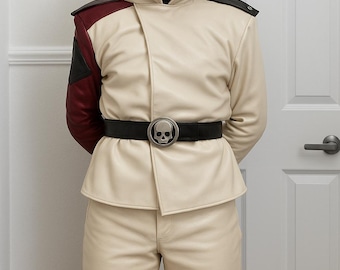Leren Sci-Fi Inspector-jack in UF-16-stijl | Handgemaakt cosplaykostuum | Op Space Trooper geïnspireerd kostuumcadeau voor videogamers