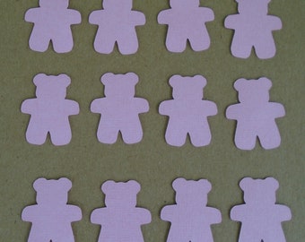 CARD STOCK Die Cut Baby Bears 80 Count Pack, Pink, Tags, Junk Journals, Baby Shower, Scrap Booking, Gender Reveal, Paper Crafts