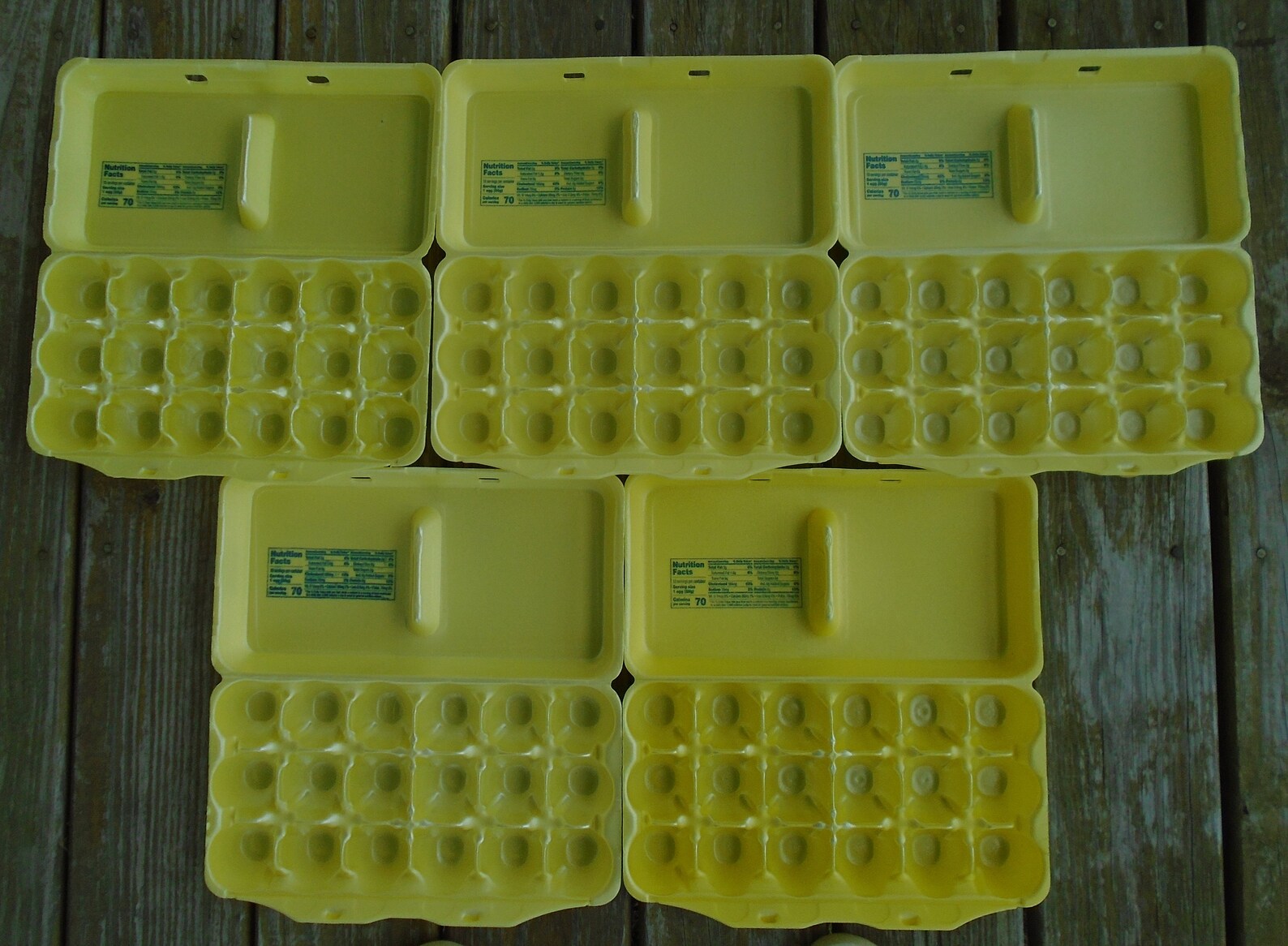 Recycled Clean Used Styrofoam Yellow Egg Cartons18 Count Etsy