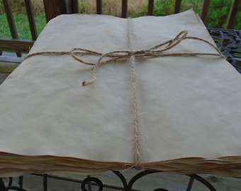 TEA Dyed Paper, Junk Journal Paper 25 Pieces