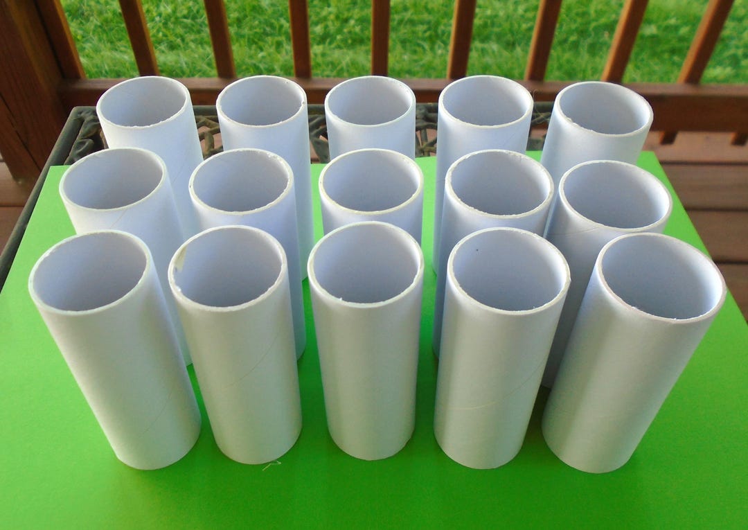 Small White 3 Inch Cardboard Tubes Set of 15 Bin #5 - Etsy