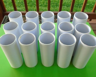 Small White 3 inch Cardboard tubes set of 15  Bin #5