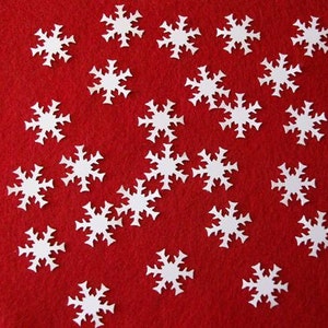 25 White Die Cut Snowflakes