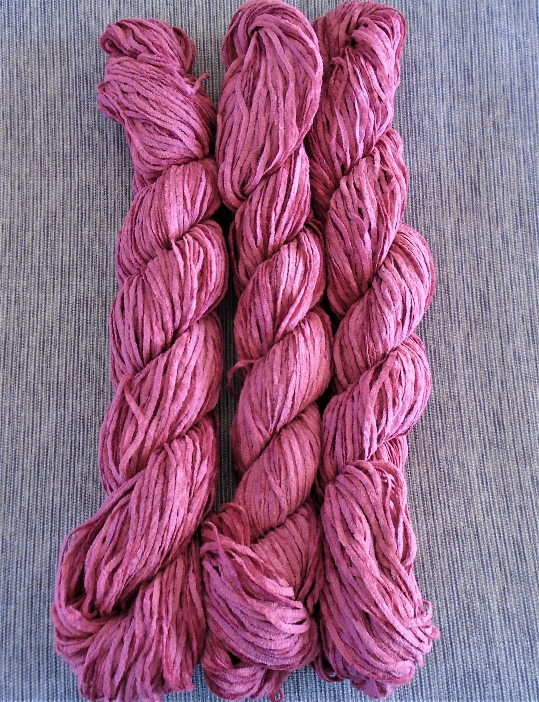 YARN Rosebud Color Soft Cotton Chenille 150 Yards Crochet, Knitting