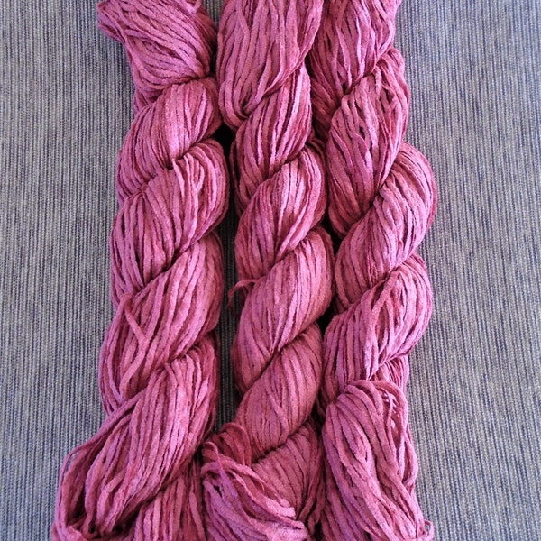 YARN Rosebud Color Soft Cotton Chenille 150 Yards Crochet, Knitting, Weaving 150 Yards Per Skein Batch 499