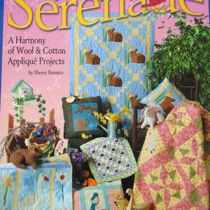 Spring Serenade Wool and Cotton Applique Projects, 12 Designs, Batch 401