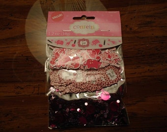 Baby Shower It's a Girl Confetti 1.2 oz bag