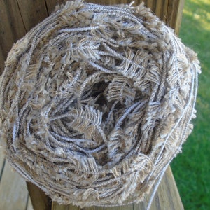 YARN, Poly Nylon, Grayish Brown,Rug Making, Wall Art, Crocheting  Batch 089