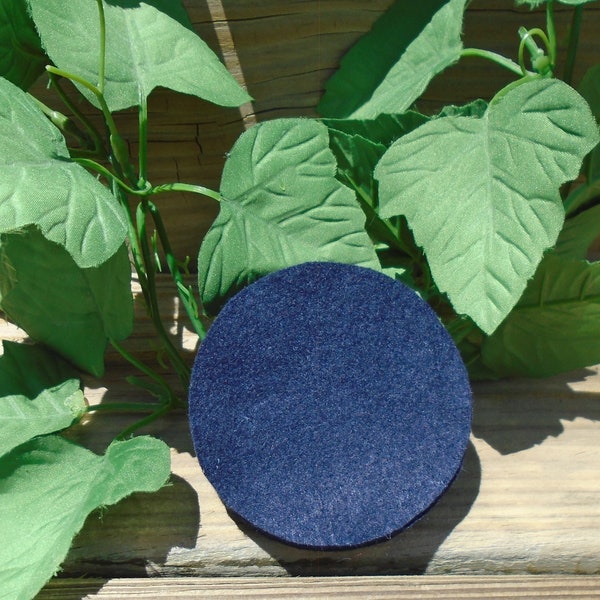 Navy Blue 3 inch Round Hand Cut Felt Circles-30 piece pack-Felt Pieces for DIY, Headbands, Hair Bows, Embellishment, Penny Rugs