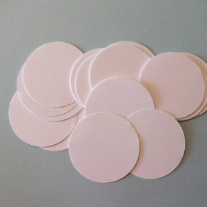 Die Cut 25 White Circles 2 inches, Scrap Booking, Card Making, Craft Supplies