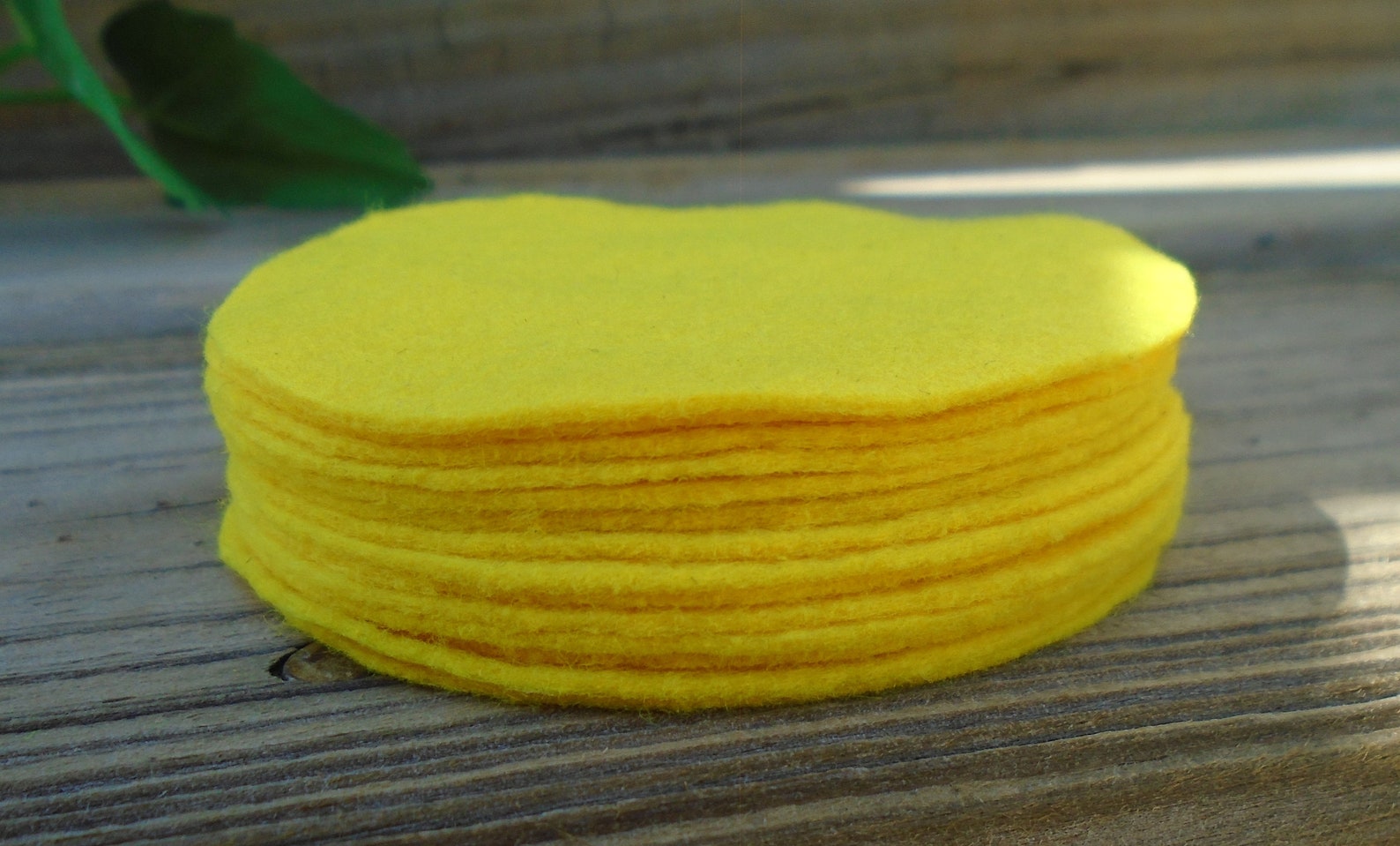 Yellow 3 Inch Round Hand Cut Felt Circles30 Piece Packfelt Etsy