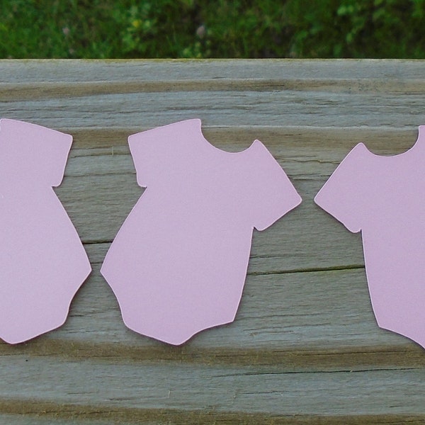 Card Stock Die Cut Onesies, 2 Inch,  30 Count Pack, Scrap Booking, , Gift Tags,  Cupcake Toppers, Baby Shower, Table Scatter