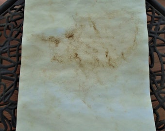 TEA Dyed Paper, 8.5" x 6" - Junk Journal Paper - 10 Pieces - Free Shipping