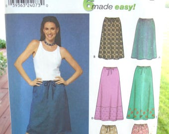 Sewing Pattern - Simplicity 9265 - Women's Skirts - Size HH  6, 8, 10, 12