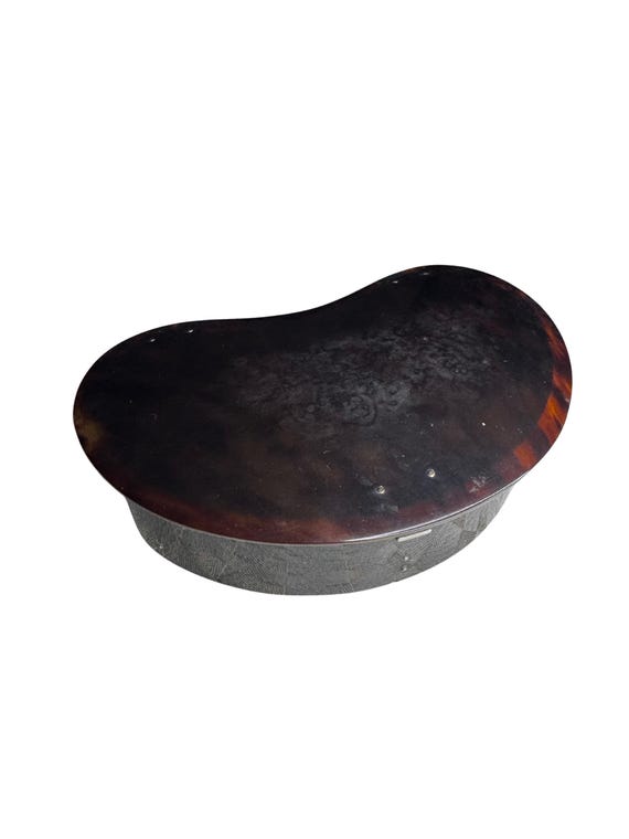 Large Tortoiseshell Bean Vanity Box - image 2