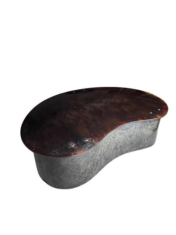 Large Tortoiseshell Bean Vanity Box - image 4