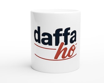 Daffa Ho, Desi Humor, sarcasmewitte keramische mok van 11 oz
