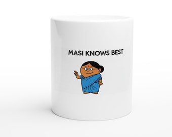 Keramische koffiemok Desi Comedy - cadeau voor Masi