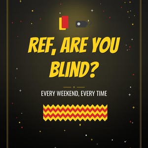 Funny Football Printable Wall Art | Ref Are You Blind Poster | Football Fan Man Cave Decor | Digital Download