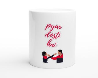 Love Is Friendship Bollywood-geïnspireerde keramische mok van 11 oz