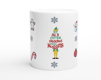 Feestelijke kerst elf 11 oz keramische mok