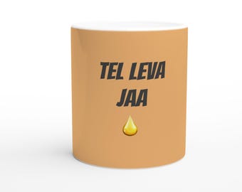 Tel Leva Jaa Gujarati humor koffiemok - grappig desi - cadeau voor hem of haar
