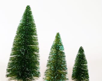 Herb Green Bottle Brush Tree by Distinguished Flamingo - Single Tree, 3 sizes Available
