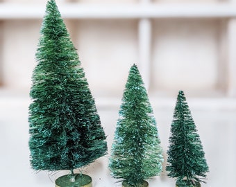 Forest Green Bottle Brush Tree by Distinguished Flamingo - Single Tree, 3 sizes Available