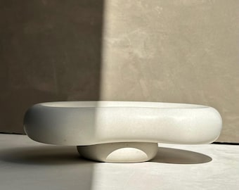 Raised or floating Concrete Tray, Irregular Plate, Catch All Tray, Jewelry Display, Organic Japandi Decor, Trinket Tray, Cement Homewares,