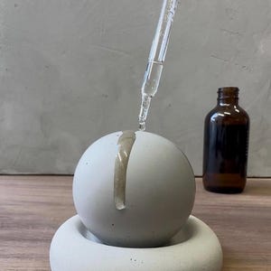 Beton Diffusor für ätherisches Öl, Aromatherapie-Kugel,Passiver Dome Diffuser, modernes Geschenk, Duft Lufterfrischer, Housewarming, Spa-Vibe