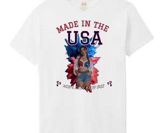 Youth Girls Made USA Little Bit Sass Patriotic 4th July Kids