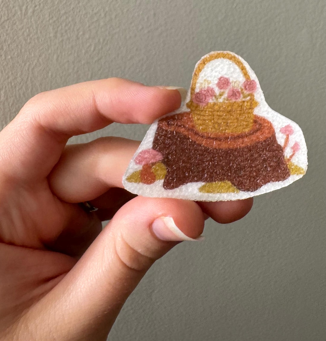 Texture Fidget Sticker Flower Basket Textured Sticker | Sensory Fidget Sticker | Anxiety and ...