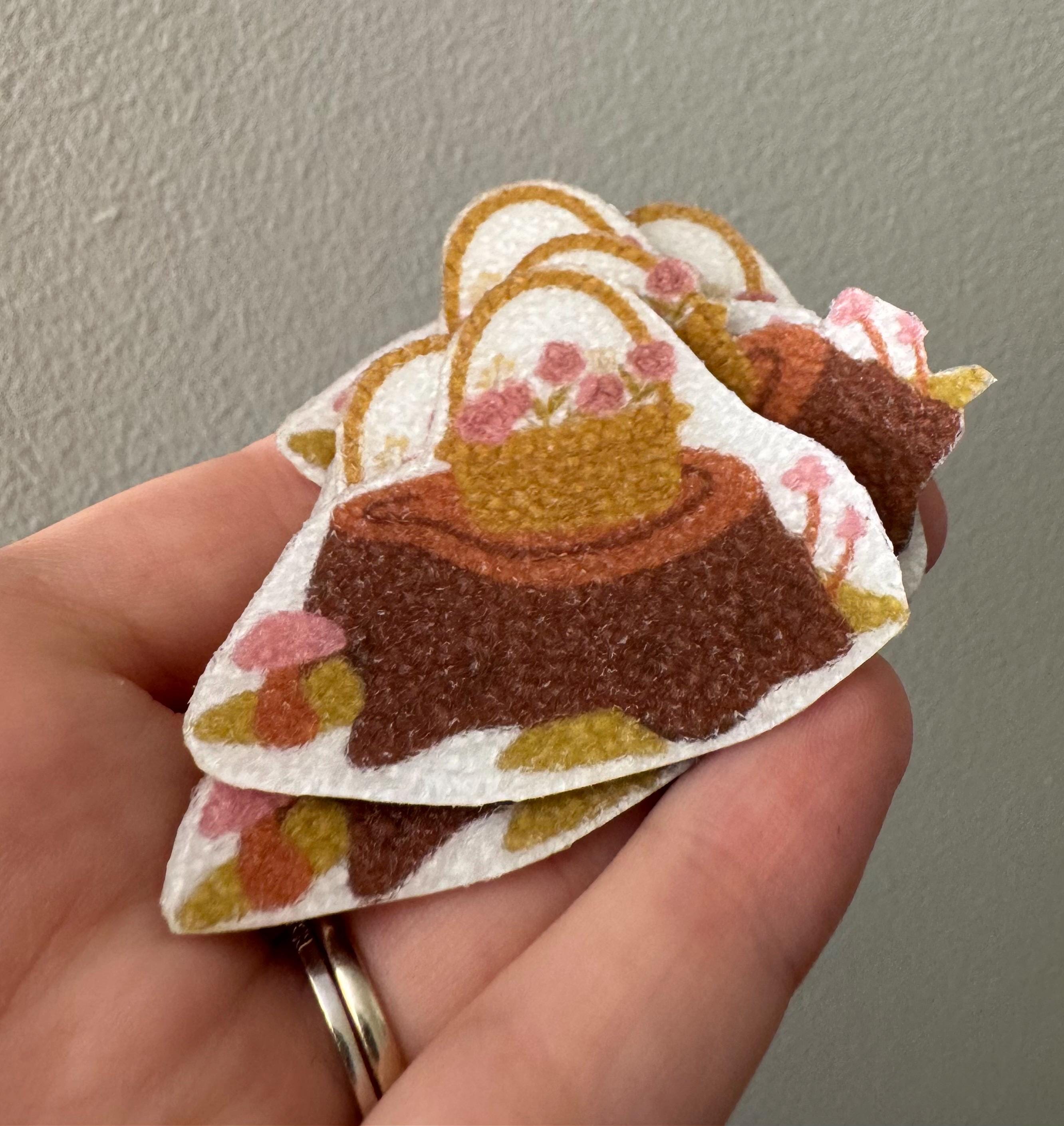Texture Fidget Sticker Flower Basket Textured Sticker | Sensory Fidget Sticker | Anxiety and ...