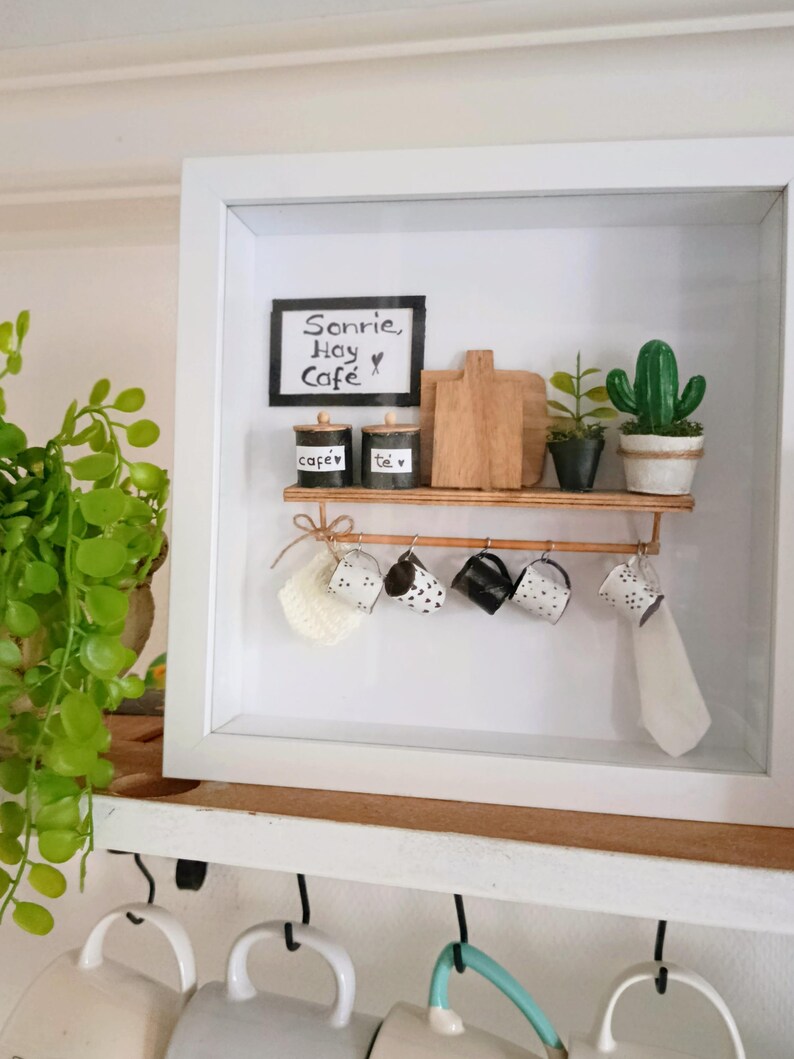 Shadow Box Cafeteria | 3D Coffee Bar Picture | Nordic Style Kitchen ...