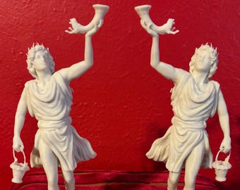 Lar (versione 2) colore osso, set di larario orientato in direzioni opposte