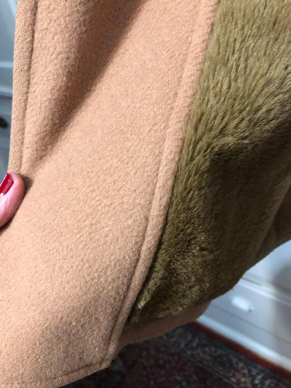 Zero King camel colored pure wool car coat 42L - image 3