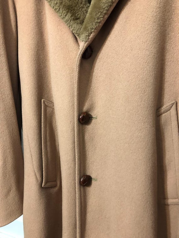 Zero King camel colored pure wool car coat 42L - image 1
