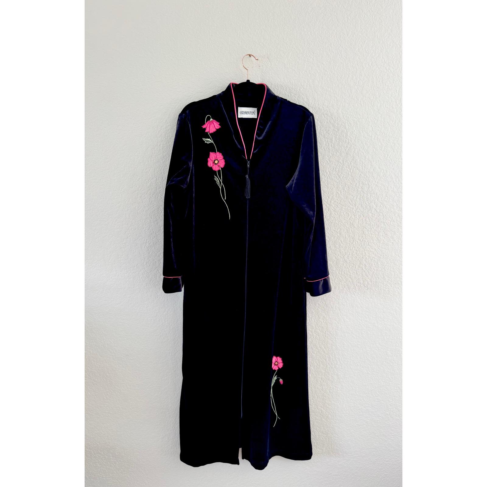 Womens Long Robe Black Velour - Etsy