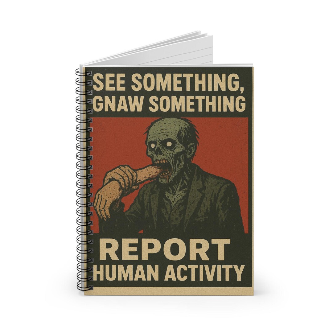 Zombie Spiral Notebook: Funny Horror Art Journal - Etsy
