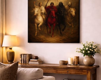 Four Horsemen Angel Canvas Gallery Wrapped Vertical Wall Art