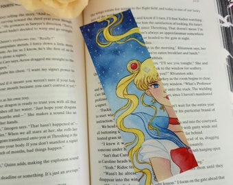 Sailor Moon Bookmark, Manga Bookmark, Illustrated Bookmark, 2x6