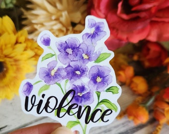 Fourth Wing Watercolor Sticker | Violet Sorrengail Book Decal Sticker, Violence