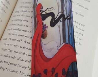 2x6 Little Red Riding Hood Fairytale Bookmark, Fantasy Bookmark