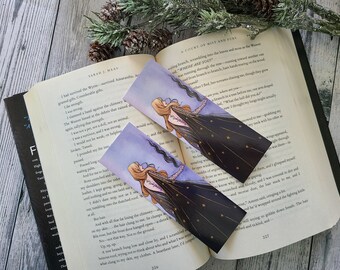 High Lady Bookmark, Fantasy Faerie Art Bookmark, 2x6