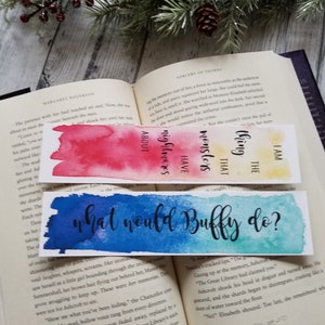 Buffy Vampire Slayer Watercolor Bookmark Gift for Booklover - Etsy