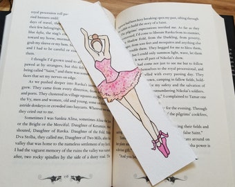 Ballerina Minimalist Watercolor Bookmark