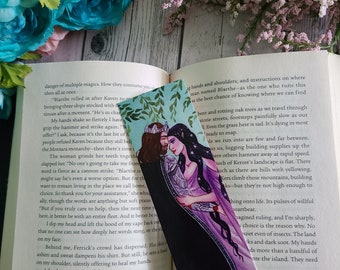Arwen and Aragorn Bookmark, Fantasy LOTR Art Bookmark, 2x6