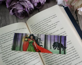 2x6 Little Red Riding Hood Fairytale Bookmark, Fantasy Bookmark