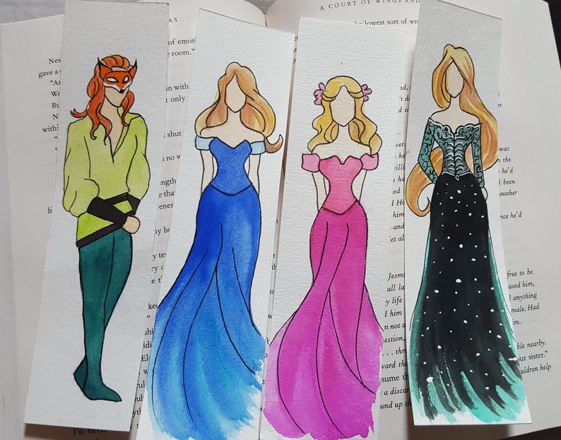 A Court Of Mist And Fury Feyre And Rhysand Watercolor Etsy