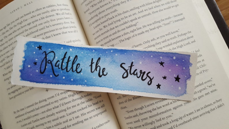 Throne of Glass Watercolor Bookmark, Aelin Galthynius, Celaena Sardothien, Gift For Booklover, Young Adult Bookmark image 5